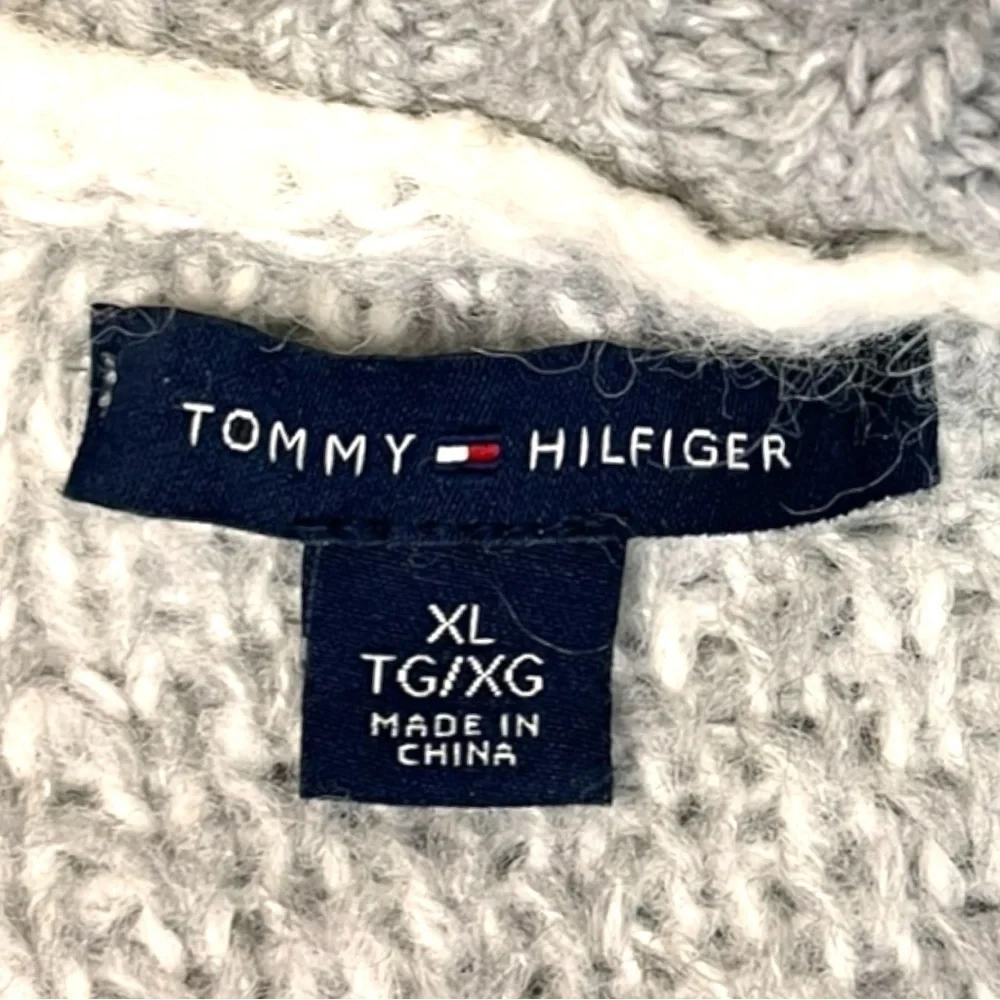 Tommy Hilfiger Soft Wool Blend Chunky Large Scale Plaid Turtleneck - Picture 10 of 11